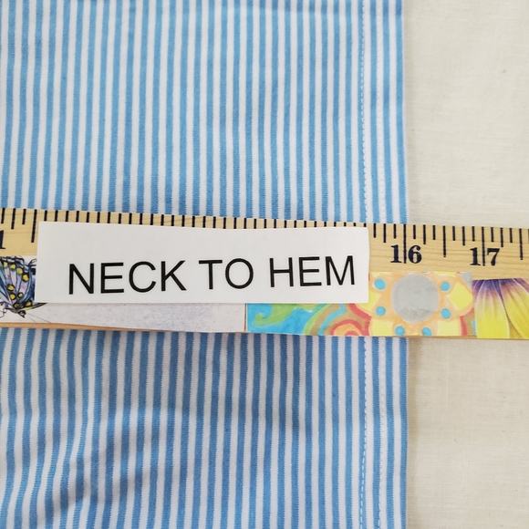 Jelly Bean/Smock Candy Size 4 Medium Blue Striped T-Shirt Cotton/Spandex NWT - Picture 6 of 7